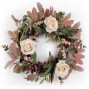 Eurofirany KW/WREATH/11 40CM GREEN+PINK