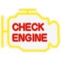 TelForceone Neon PLEXI LED CHECK ENGINE Yellow Red NNE21 Neolia TelForceone Neon PLEXI LED CHECK ENGINE Yellow Red NNE21 Neolia