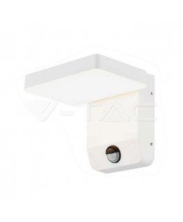 17W LED outdoor wall light, white, 4000K, IP65, with motion sensor
