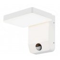 17W LED outdoor wall light, white, 4000K, IP65, with motion sensor