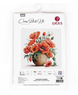 luca S Counted cross stitch kit "Summer Rubai" 30x30cm SB7022