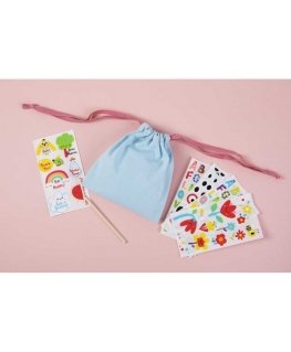WOOPIE ART&FUN creative set Magic Bag + stickers for decoration more than 109 pcs. (SET OF 5 PCS.)