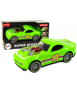 Lean Cars Car 1:14 Car Green Sports Sound Lights Vehicle