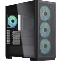 Aerocool APNX C1 Midi-Tower ATX-Gehäuse, Tempered Glass - juodas Aerocool APNX C1 Midi-Tower ATX-Gehäuse, Tempered Glass - juodas