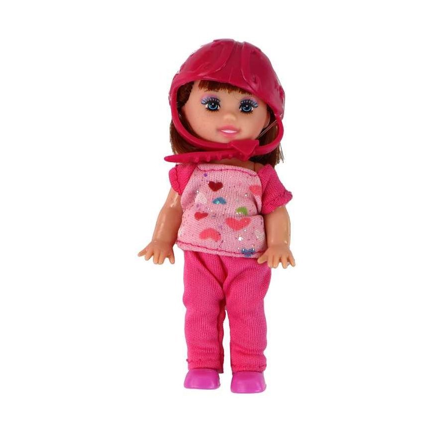 Lean Cars Lucy Doll Set Purple Scooter Skateboard Helmets – 3