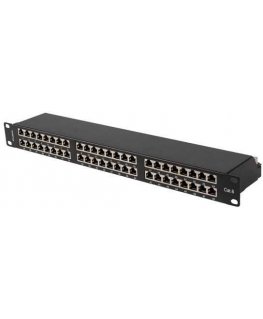 PATCH PANEL 48 PORT 1U 19" KAT.6 FTP EKRANOWANY PILKA LANBERG
