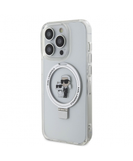 Karl Lagerfeld Karl Lagerfeld Call Karl and Choupette MagSafe Case for iPhone 15 Pro Max White