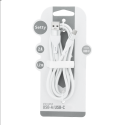 Setty USB - USB-C cable 1,2 m 2A KSA-C-1.220 white Setty USB - USB-C cable 1,2 m 2A KSA-C-1.220 white