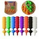 MASTERKIDZ Colored Jumbo Pins for STEM Board 64 pcs. - 8 colors MASTERKIDZ Colored Jumbo Pins for STEM Board 64 pcs. - 8 colors
