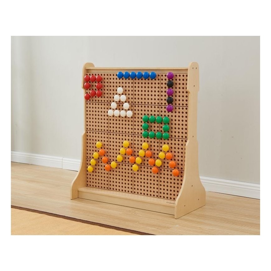 MASTERKIDZ Colored Jumbo Pins for STEM Board 64 pcs. - 8 colors – 3