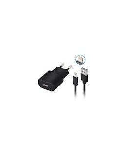 Forever TC-01 charger 1x USB 2A black + Lightning cable