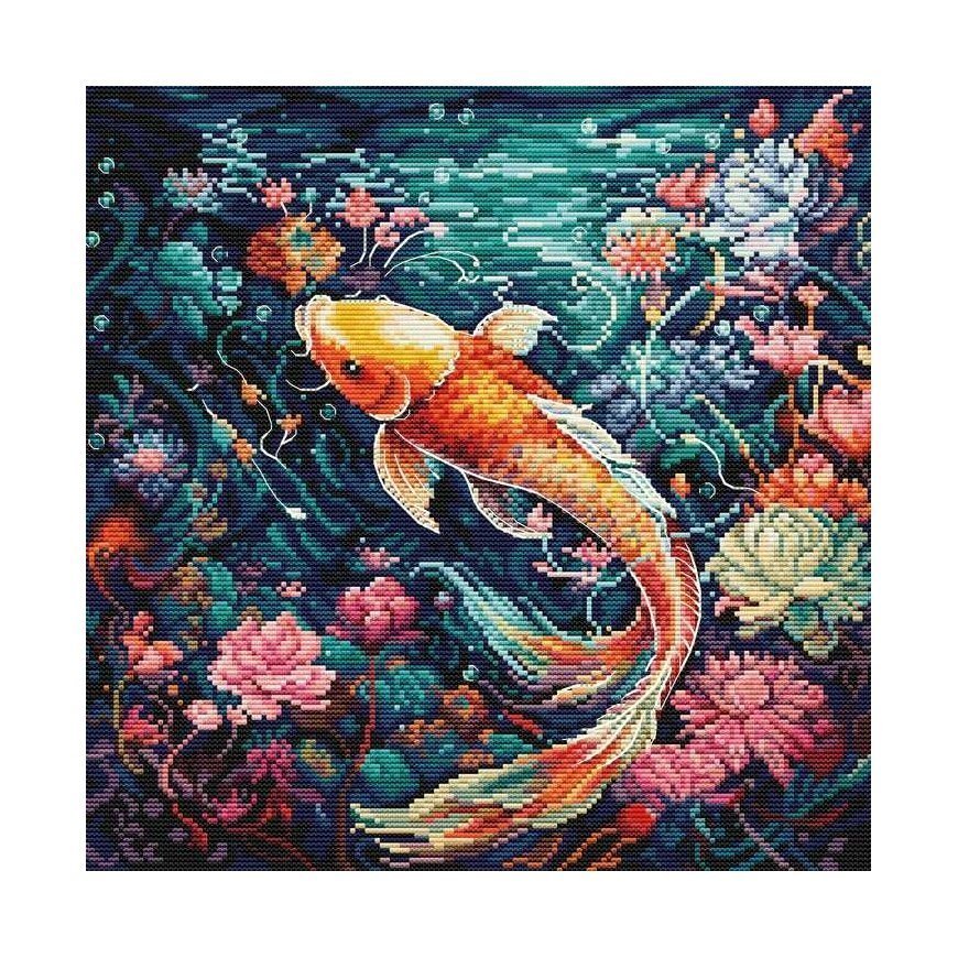 luca S Suskaičiuotas siuvinėjimo kryželiu rinkinys "Sea Life" 25x25cm SBU5032 – 2