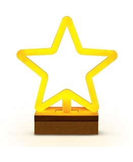 TelForceone Neon Wood Stovas LED STAR šiltas baltas FLNW04 Forever Light