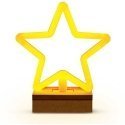 TelForceone Neon Wood Stand LED STAR warm white FLNW04 Forever Light TelForceone Neon Wood Stand LED STAR warm white FLNW04 Forever Light