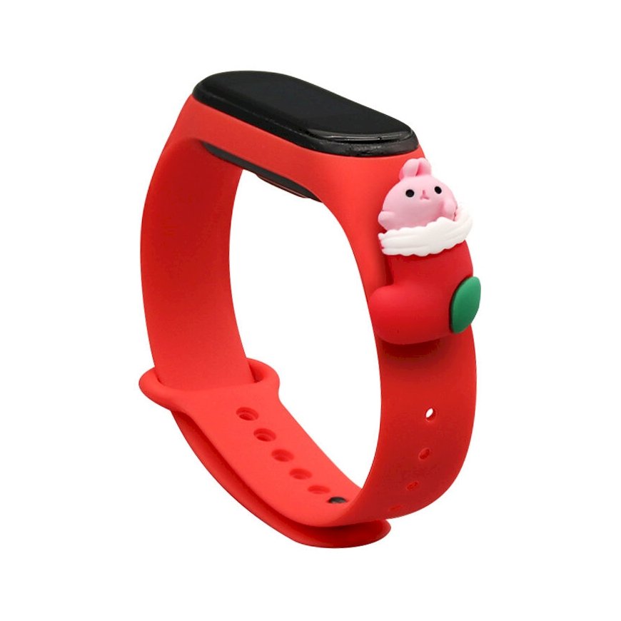 Fusion Xmas Santa 1 for Xiaomi Mi Band 5 | Mi Band 6 red – 2