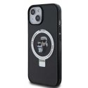 Karl Lagerfeld case for iPhone 15 Pro 6.1" KLHMP15SHMRSKCK black hardcase Ring Stand Karl&Choupette MagSafe Karl Lagerfeld case for iPhone 15 Pro 6.1" KLHMP15SHMRSKCK black hardcase Ring Stand Karl&Choupette MagSafe