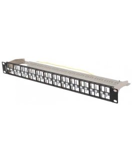 PATCH PANEL PUSTY 48 PORT 1U 19" FTP DO MODUŁÓW KEYSTONE Juodas LANBERG