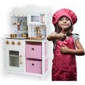 Enero Toys Virtuvė DREWNIANA DLA DZIECI LAMPKA LED 60x30x88,5CM Baltai RÓŻOWA Enero Toys Virtuvė DREWNIANA DLA DZIECI LAMPKA LED 60x30x88,5CM Baltai RÓŻOWA