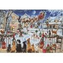 luca S Cross stitch kit "Pets On The Porch" 47x33 cm SB2423 luca S Cross stitch kit "Pets On The Porch" 47x33 cm SB2423