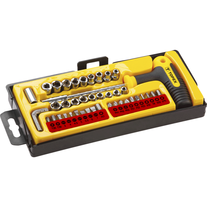 Topex Screwdriver bits and sockets with