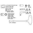 Topex Screwdriver bits and sockets with a handle, in a set of 41 pcs.