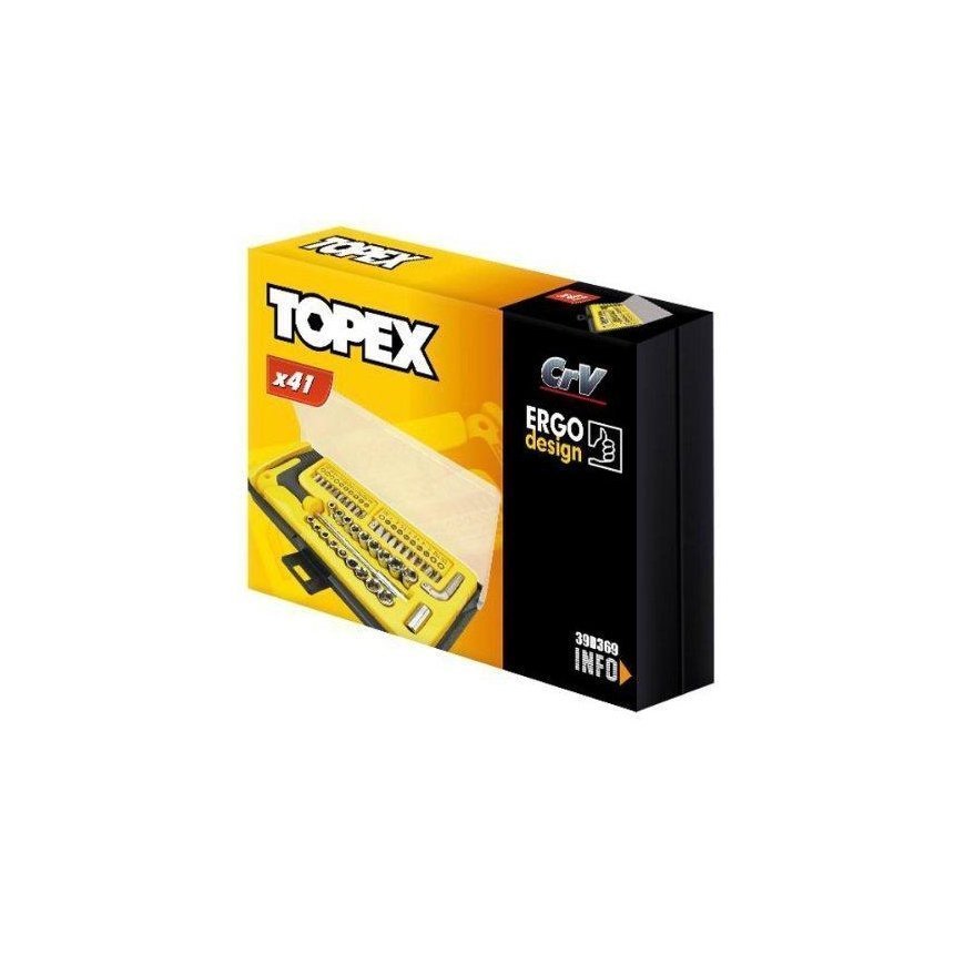 Topex Screwdriver bits and sockets with a handle, in a set of 41 pcs. – 4