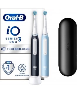 Oral-B iO Series 3s Duo electric toothbrush double frame, blue / black