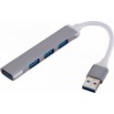 Goodbuy mini adapter (splitter) USB 3.0 to 4 x USB 3.0 silver Goodbuy mini adapter (splitter) USB 3.0 to 4 x USB 3.0 silver