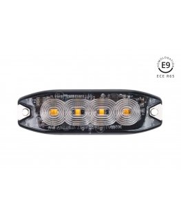 Stationary computer Lampa błyskowa ostrzegawcza płaska 4 led r65 r10 12-24v amio-02298