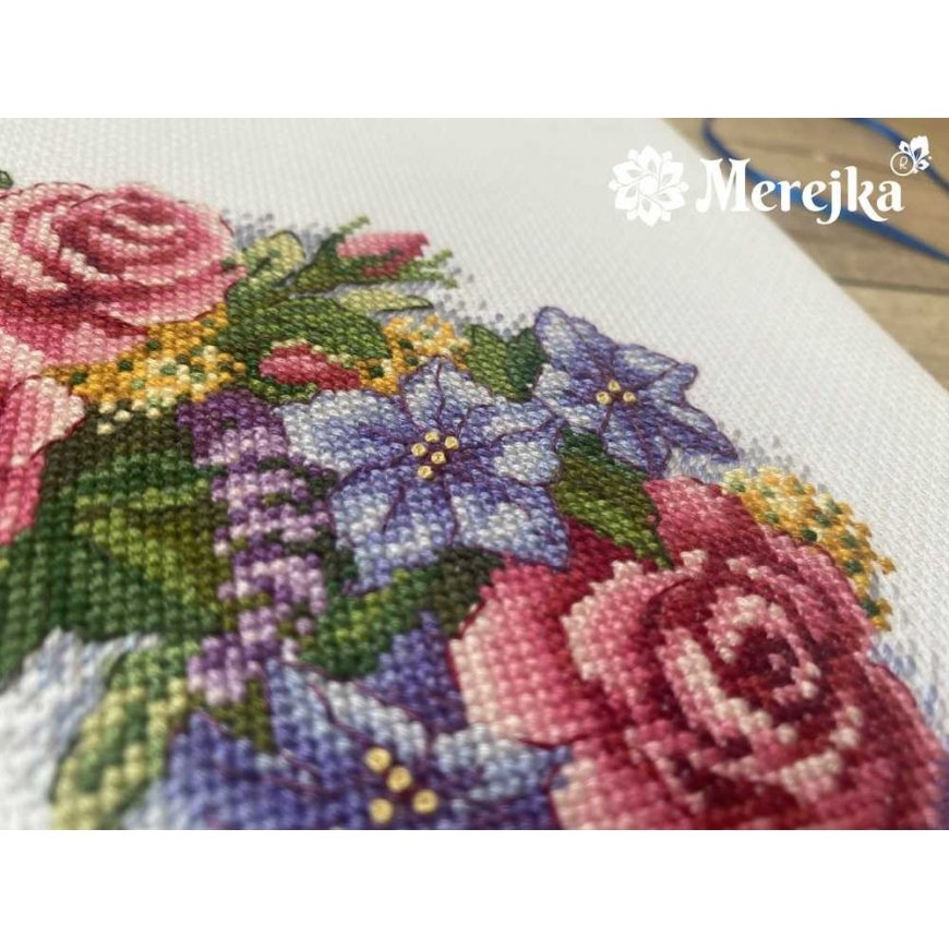 Merejka Cross stitch kit "Rose wreath" SK238 – 3