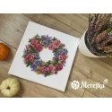 Merejka Cross stitch kit "Rose wreath" SK238 Merejka Cross stitch kit "Rose wreath" SK238