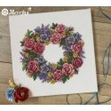 Merejka Cross stitch kit "Rose wreath" SK238 Merejka Cross stitch kit "Rose wreath" SK238
