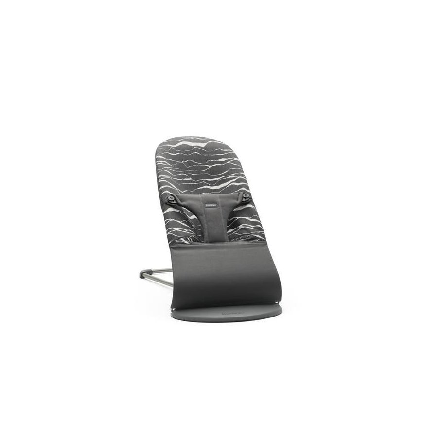 BABYBJORN cot BLISS, cotton, anthracite/landscape, 006027