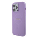 Guess case for iPhone 15 Pro 6.1" GUHMP15LPSAHMCU purple hardcase Saffiano MagSafe Guess case for iPhone 15 Pro 6.1" GUHMP15LPSAHMCU purple hardcase Saffiano MagSafe