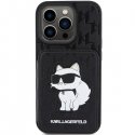 Karl Lagerfeld Saffiano Cardslots and Stand Monogram Choupette Защитный Чехол для Apple iPhone 15 Pro Karl Lagerfeld Saffiano Cardslots and Stand Monogram Choupette Защитный Чехол для Apple iPhone 15 Pro