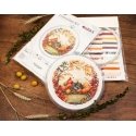 luca S Counted Cross Stitch Kit with Bow Included "Autumn" 17x17cm SBC221 luca S Counted Cross Stitch Kit with Bow Included "Autumn" 17x17cm SBC221