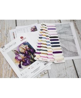 luca S Counted cross stitch kit "Iris Burgermeister" 22x22cm SB7023