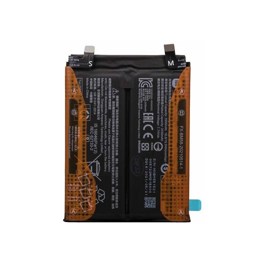 Dėklas BM58 Xiaomi Original Baterija 2500mAh (Service Pack)