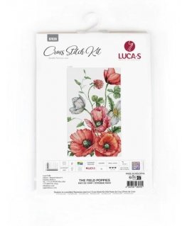 luca S Counted Cross Stitch Kit "The Field Poppies" 20x32cm SB7020