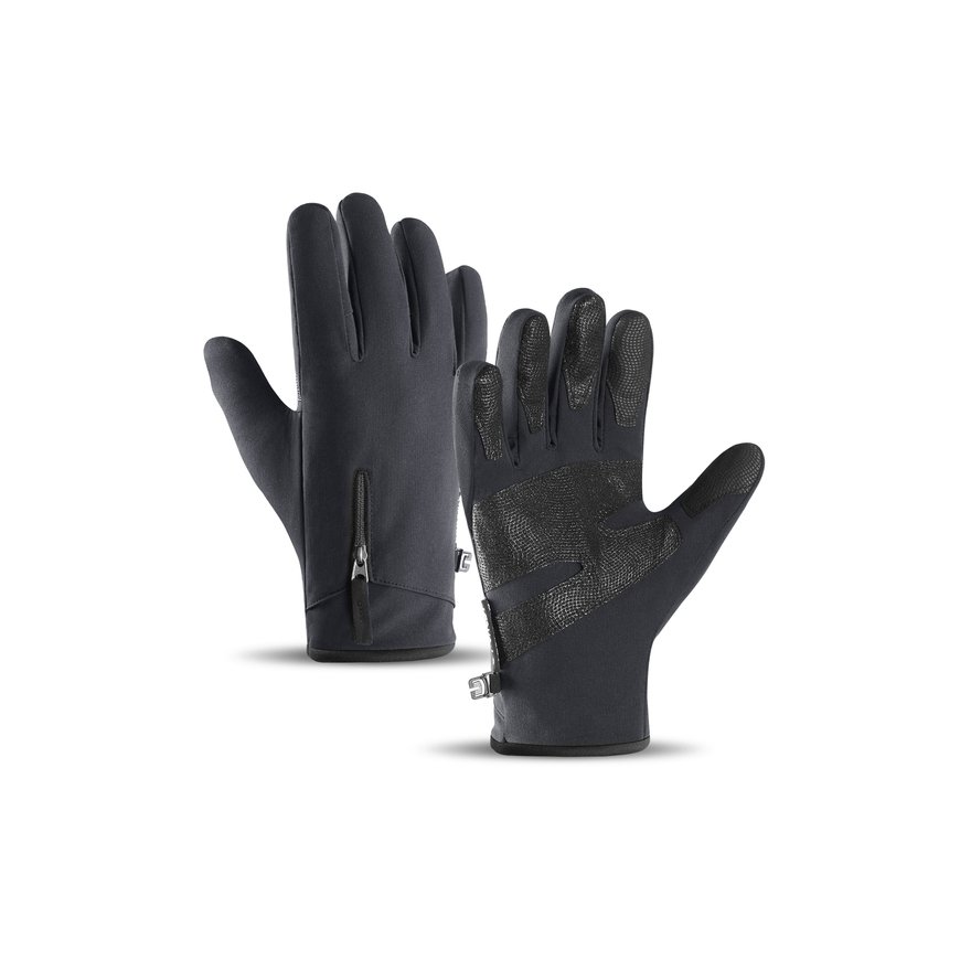 Hurtel Anti-slip winter phone sports gloves (dydis XL) - juodas – 2