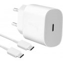 EP-TA800EWE + EP-DA905BWE Samsung 25 W kelioninis įkroviklis + USB-C/USB-C duomenų kabelis baltas (OOB masinis)