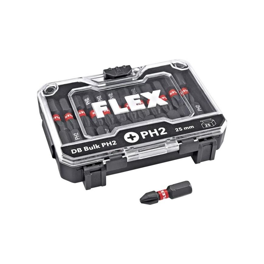 Flex Accessories 25 dalių smūginių antgalių rinkinys FLEX DB PH2