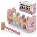 Viga Toys Viga PolarB medinė štampavimo dėlionė su plaktuku Fox Montessori