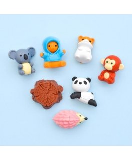 IWAKO erasers - puzzle set "Animals in the forest"