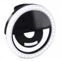 Elight CL1 Poratīvs Ceļojumu Telefona Klipša fiksācijas Led gaismas gredzens perfektam selfie ar batereju Melns Elight CL1 Poratīvs Ceļojumu Telefona Klipša fiksācijas Led gaismas gredzens perfektam selfie ar batereju Melns