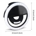 Elight CL1 Portable Travel Smarthone Easy Clip On Fix Led light for perfect selfie with battery Black Elight CL1 Portable Travel Smarthone Easy Clip On Fix Led light for perfect selfie with battery Black