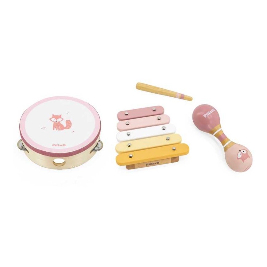 Viga Toys VIGA PolarB Set Musical instruments Pink – 2