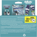 Gillette Mach3 Skustuvo Vyrams Galvutės 20 vnt Gillette Mach3 Skustuvo Vyrams Galvutės 20 vnt