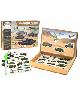 Puzzle Lean Cars A set of educational magnetic puzzles with a ground war theme