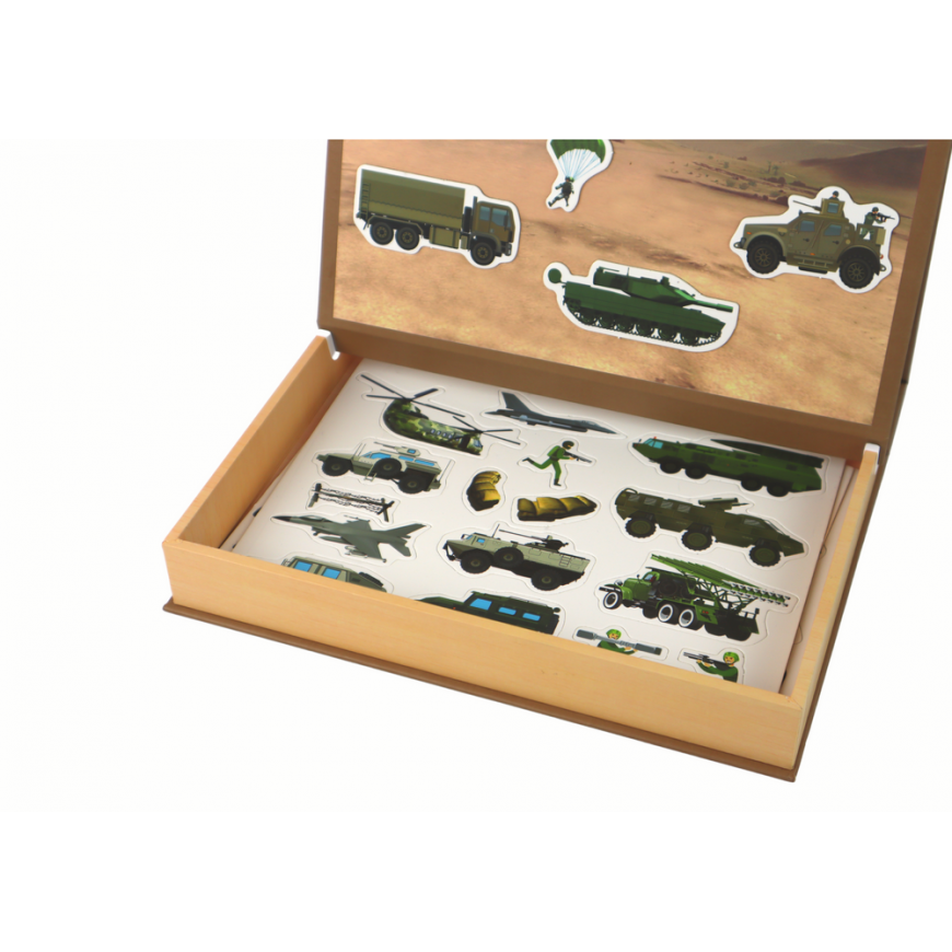 Puzzle Lean Cars A set of educational magnetic puzzles with a ground war theme – 4
